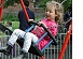  child on a swing in Stafford Orchard 