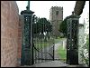  ironwork gate at the entrance to the churchyard 