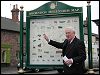  Don Wix in front of the Quorn Millennuim Map 
